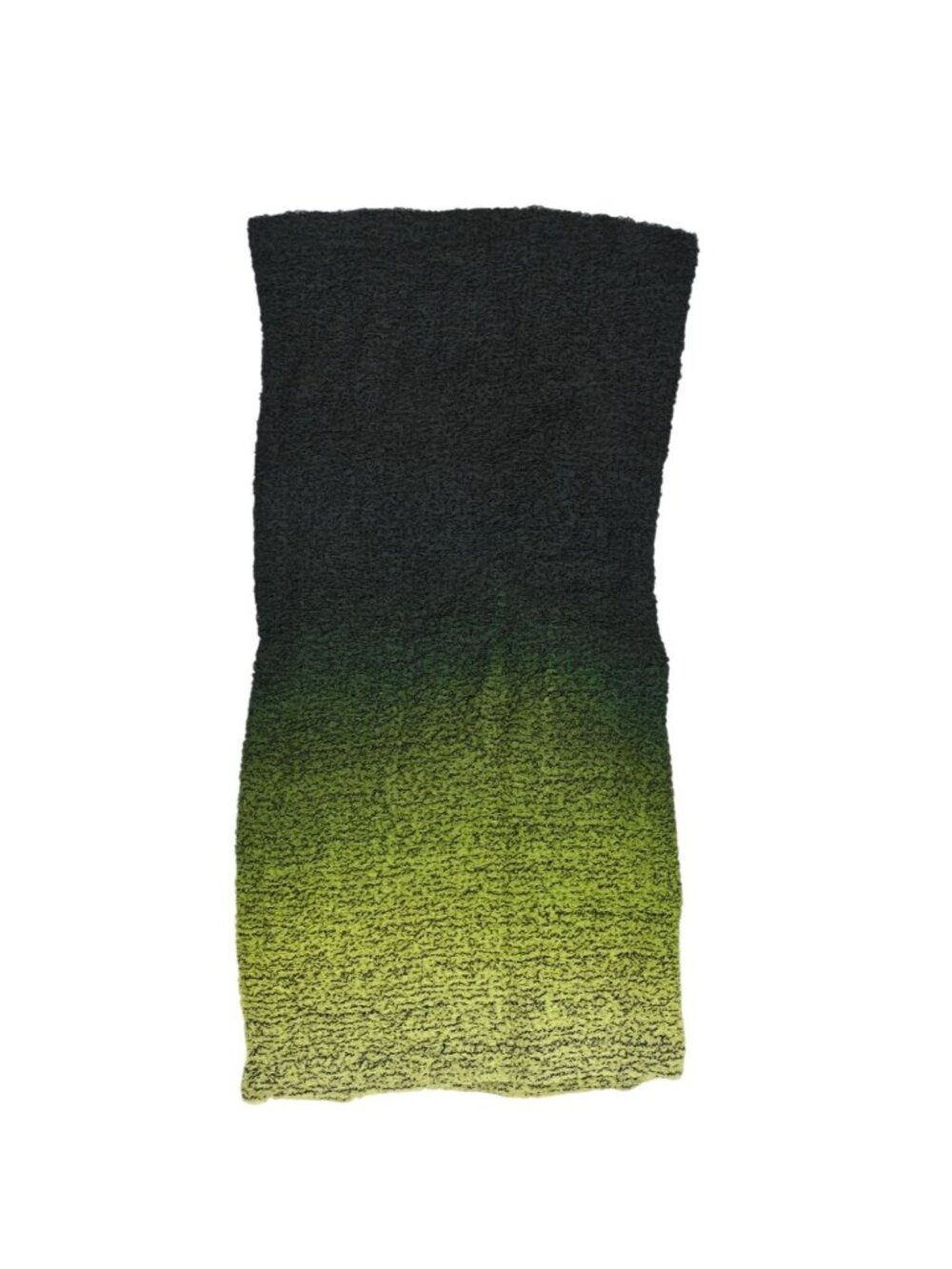 Hanne Bloch Silk Scrunch Tube Dress in Lime